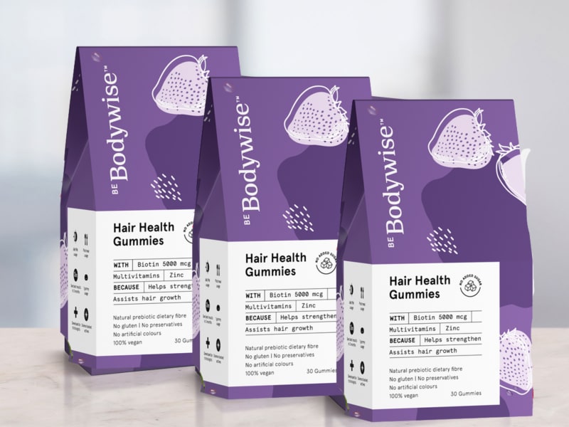 Biotin Hair Gummies for Hair Growth Pack of 3 Vegan Multivitamin